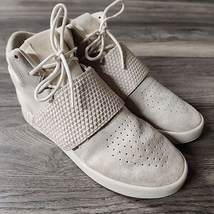 Adidas Tubular High Top Suede White Size 7 Mens